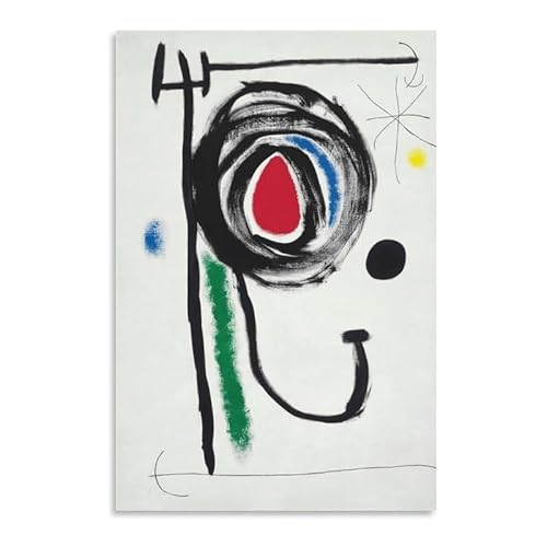 HKAHF AJWUQ Berühmte Joan Miro Poster Joan Miro Leinwanddrucke Geschenke Joan Miro Gemälde 《Abstrakt》Wandkunst für Moderne Wohnkultur Bilder 20x30cmx1 Kein Rahmen von HKAHF AJWUQ