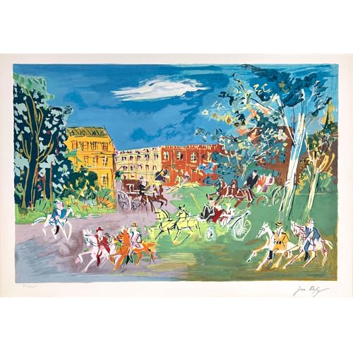 HKAHF AJWUQ Berühmte Raoul Dufy-Poster, abstraktes Leinwandgemälde, das Rennen, Wandkunst, Aquarelldrucke für Wohnzimmer, Heimdekoration, Bilder, 70 x 50 cm, ohne Rahmen HKAHF AJWUQ Berühmte Raoul Dufy-Poster, abstraktes Leinwandgemälde, das Rennen, Wandkunst, Aquarelldrucke für Wohnzimmer, Heimdekoration, Bilder, 70 x 50 cm, ohne Rahmen von HKAHF AJWUQ