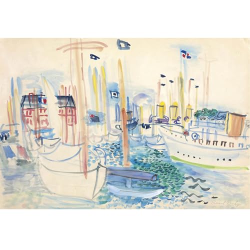 HKAHF AJWUQ Berühmte Raoul Dufy-Poster, magische Farbe, Wandkunst, abstrakte Leinwandmalerei, Aquarelldrucke für Wohnzimmer, Heimdekoration, Bilder, 70 x 50 cm, ohne Rahmen HKAHF AJWUQ Berühmte Raoul Dufy-Poster, magische Farbe, Wandkunst, abstrakte Leinwandmalerei, Aquarelldrucke für Wohnzimmer, Heimdekoration, Bilder, 70 x 50 cm, ohne Rahmen von HKAHF AJWUQ