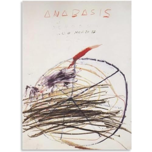 HKAHF AJWUQ Cy Twombly Poster 《Scribble Master》Wandkunst Cy Twombly Moderne Leinwandmalerei Abstrakte Drucke Für Wohnzimmer Dekor Bild 15x20cmx1 Kein Rahmen von HKAHF AJWUQ