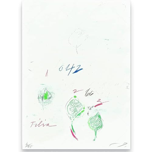 HKAHF AJWUQ Cy Twombly Poster 《Strichzeichnung》Wandkunst Cy Twombly Leinwandmalerei Abstrakte Gedanken Gedanken Drucke Für Wohnzimmer Dekor Bild 15x20cmx1 Kein Rahmen von HKAHF AJWUQ
