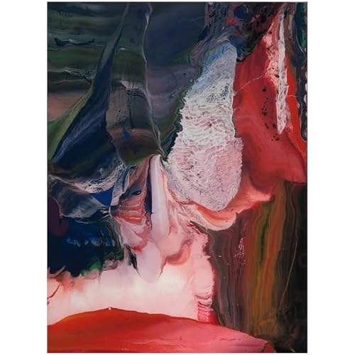 HKAHF AJWUQ Gerhard Richter Leinwandgemälde, Gerhard Richter, Bild, Farbe, Graffiti-Poster, moderne Wandkunst, abstrakte Kunstdrucke für Heimdekoration, 40 x 50 x 1, ungerahmt von HKAHF AJWUQ