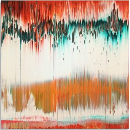 HKAHF AJWUQ Gerhard Richter Poster Berühmte Moderne Wandkunst Ausstellung Leinwand Malerei Gerhard Richter Abstraktes Kunstbild Für Wohnkultur 40x40cmx1 Ungerahmt von HKAHF AJWUQ