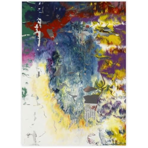 HKAHF AJWUQ Gerhard Richter Poster Gerhard Richter Leinwand Malerei Berühmte Wandkunst Farbe Graffiti Bild Abstrakte Kunstdrucke Für Wohnkultur 50x70cm ungerahmt von HKAHF AJWUQ