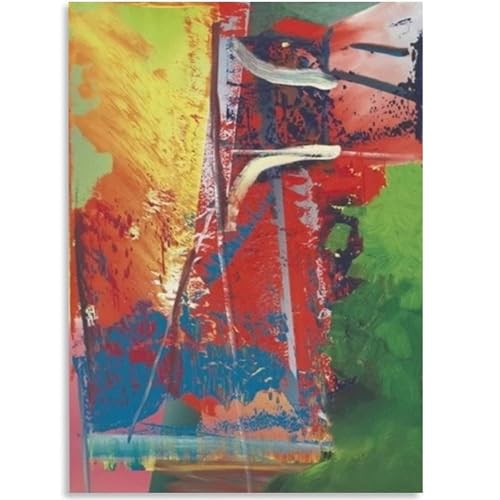 HKAHF AJWUQ Gerhard Richter Wandkunst Abstraktes Poster Bunte Graffiti Drucke Ausstellung Leinwand Malerei Gerhard Richter Bild Für Wohnkultur 50x70cm ungerahmt von HKAHF AJWUQ