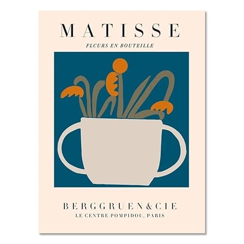HKAHF AJWUQ Henri Matisse Poster BEBGGRUE CIE Wandkunst Matisse Druck Abstraktes Bild Vintage Leinwand Gemälde Moderne Wohnzimmer Dekor 40x60cmx1 Kein Rahmen von HKAHF AJWUQ