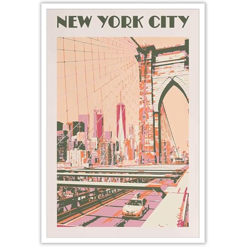HKAHF AJWUQ Neu Ihre Stadt Poster 《Seoul》Ausstellung Wandkunst Stadtgebäude Leinwand Malerei Abstrakte Drucke Für Wohnzimmer Dekor Bild 15x20cmx1 Kein Rahmen von HKAHF AJWUQ