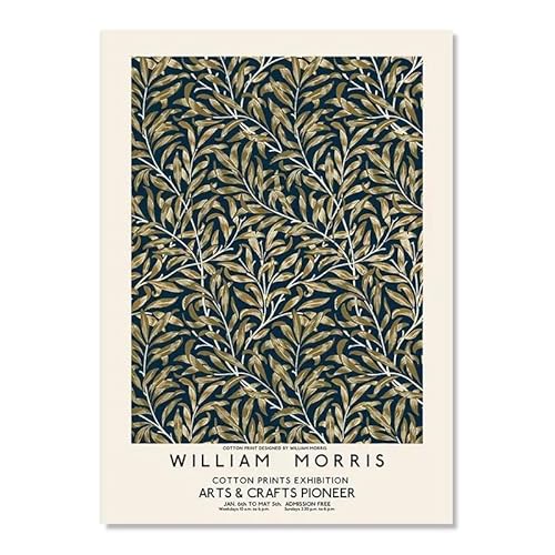 HKAHF AJWUQ William Morris Poster und Leinwand Gemälde Blattdrucke Pflanze Probe Wandkunst Retro Muster Dekoration Bild 20x30cmx1 Kein Rahmen von HKAHF AJWUQ