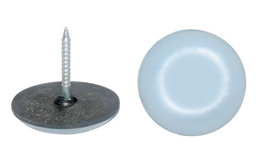 8 Stück Teflon-Möbelgleiter Ø 25 mm mit Nagel, PTFE-Gleiter von HKB ®
