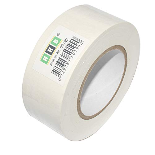 HKB ® 1 Rolle Panzerband Panzertape Klebeband Gewebeband Faser-Klebeband Gaffer-Tape Duct Tape, 50m X 50mm, weiss, Hersteller HKB, Artikel-Nr. 50199 von HKB