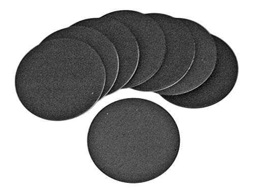 HKB ® 8 Stück Schonpads von Hettich,rund ø 40mm, Moos-Gummi 1,5mm, schwarz selbstklebend, Artikel-Nr. 81737 von HKB