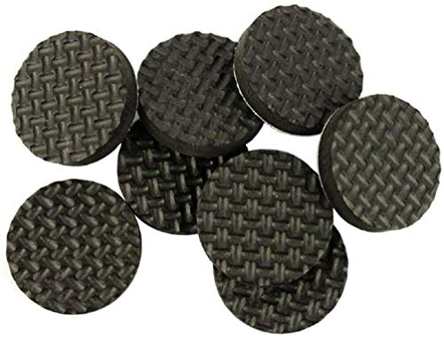 HKB® 16 Stück Premium Möbel Gummi Pads | Ø25mm selbstklebend | Anti Rutsch Pads | schwarz von HKB