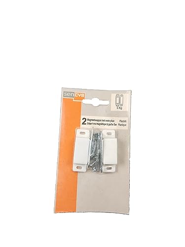 HKB® 2 Magnetschnäpper weiß 45 x 15mm inklusive Schrauben max. 5Kg Zuglast von HKB