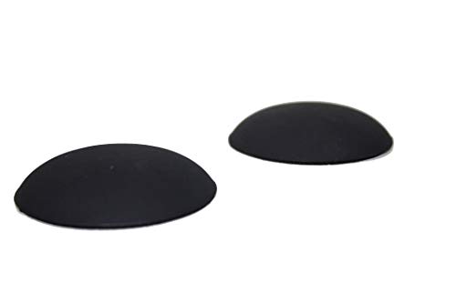 HKB® 3 x Wandpuffer | Schwarz - selbstklebend | Ø 40 mm, 10 mm hoch | von HKB