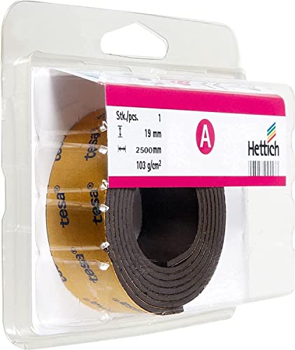 HKB® Hettich Magnetband selbstklebend 2,5m lang / 19mm breit von HKB