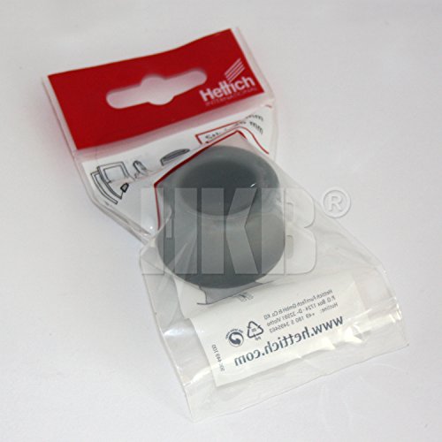 HKB ® 1 Stück Tür-Stopper, Puffer, ø = 40mm 25mm hoch, Gummi grau, Qualitätsprodukt von Hersteller Hettich, Artikel-Nr. 062820 von HKB