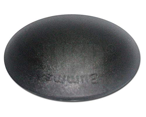 HKB ® 10 Stück BUMMS Türstopper, Türpuffer, Ø 60 mm Höhe: 15 mm, schwarz, aus Kunststoff, mit Klebefläche, Originalprodukt von Hersteller Hansi Siebert, Artikel-Nr. 50361 von HKB