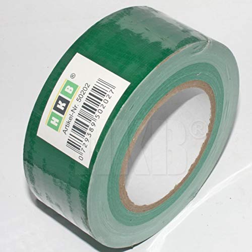 HKB ® 20 Rollen Panzerband Panzertape Klebeband Gewebeband Faser-Klebeband Gaffer-Tape Duct Tape, 50m X 50mm, grün, Hersteller HKB, Artikel-Nr. 50202-20 von HKB