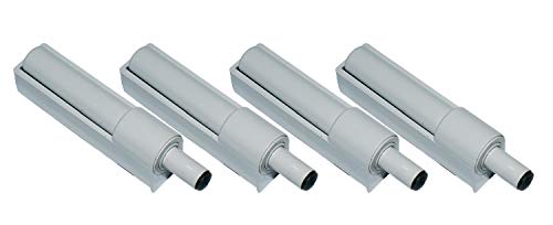 HKB ® 4 Stück Anschlagdämpfer für Möbeltüren, zum Anschrauben, grau, 16 x 53mm, Hersteller Hettich, Artikel-Nr. 0089240 von HKB