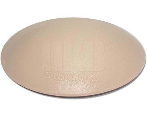 HKB ® 5 Stück BUMMS Türstopper, Türpuffer, Ø 60 mm Höhe: 15 mm, beige, aus Kunststoff, mit Klebefläche, Originalprodukt von Hersteller Hansi Siebert, Artikel-Nr. 50368 von HKB