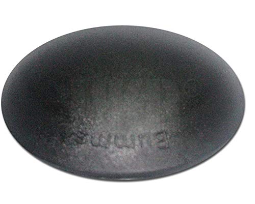 HKB ® 5 Stück BUMMS Türstopper, Türpuffer, Ø 60 mm Höhe: 15 mm, schwarz, aus Kunststoff, mit Klebefläche, Originalprodukt von Hersteller Hansi Siebert, Artikel-Nr. 50360 von HKB