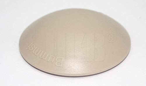 HKB ® 5 Stück BUMMSI Türstopper, Türpuffer, Ø 50 mm Höhe: 13 mm, beige, aus Kunststoff, mit Klebefläche, Originalprodukt von Hersteller Hansi Siebert, Artikel-Nr. 50388# von HKB