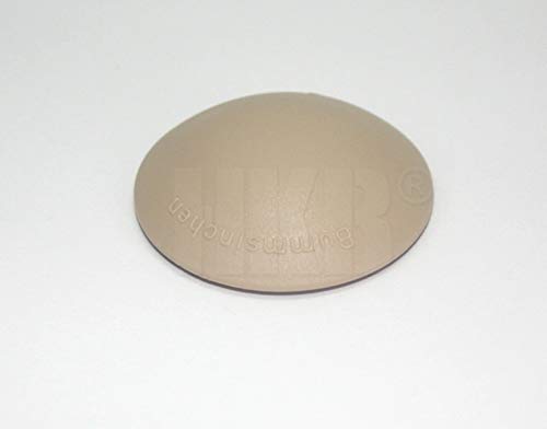 HKB ® 5 Stück Türstopper beige, Türpuffer, Ø 40 mm Höhe: 12 mm, aus Kunststoff, zum Kleben und Schrauben, Originalprodukt, 15171 von HKB