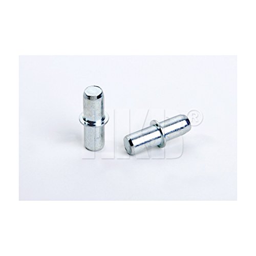 HKB ® 50 Stück DUPLO Bodenträger Ø 5mm, Metall verzinkt, für 5mm Lochbohrungen, mit Rand, Hersteller Hettich von HKB