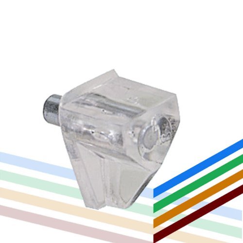 HKB ® 8x Safety-Bodenträger Ø4 mm transparent mit Stahlstift … von HKB