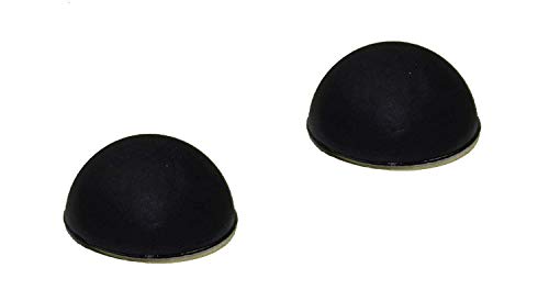 HKB Hettich Türpuffer Ø 22 mm - selbstklebend - schwarz - 6 Stück im praktischen Set - Zuverlässiger Wandschutz - Zum schonenden Öffnen von Türen & Fenstern/Wandpuffer/Anschlagdämpfer von HKB