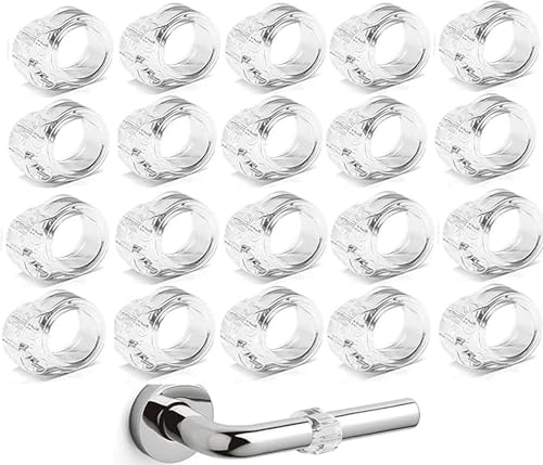 HKB Türklinkenpuffer – 20 Stück transparenter Türstopper Klinke – Türgriff Puffer - Türgriff Stopper - Türgriff Schutz – leicht und schnell montiert zum Schutz vor Beschädigungen an Wand und Möbeln HKB Türklinkenpuffer – 20 Stück transparenter Türstopper Klinke – Türgriff Puffer - Türgriff Stopper - Türgriff Schutz – leicht und schnell montiert zum Schutz vor Beschädigungen an Wand und Möbeln von HKB