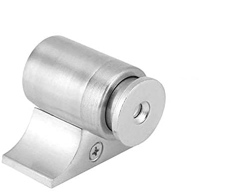 Magnetischer Türstopper, silber - geräuscharm und robust mit starkerm Magnet von HKB