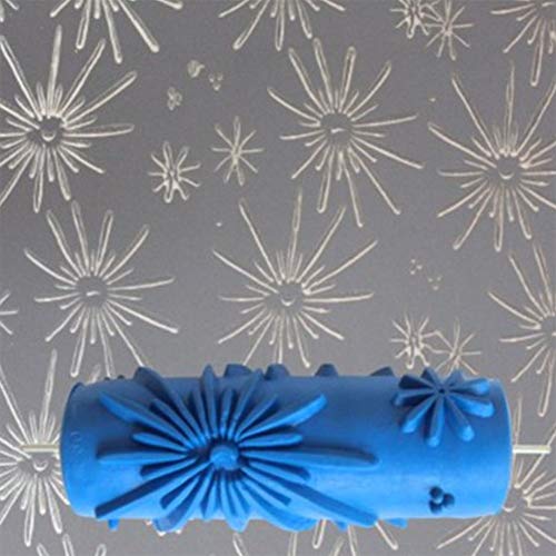 HKDJ5 Inch DIY Geprägte Malerrolle Strukturwalze Malerwalze Mit Muster, Muster Auswählbar,f von HKDJ