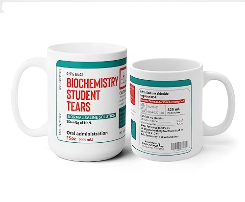 Biochemistry Student Tears Tasse – lustiges Geschenk für Lehrer – Biochemie Student Tears Tasse – Professor Geschenk – Wertschätzungsgeschenk – Schüler-Geschenk – Dankeschön-Geschenk – von HKDesignGift