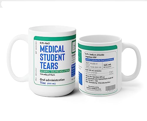 Tasse mit Tränen für Medizinstudenten – lustiges Geschenk für Lehrer – Medizinstudenten-Tasse – Professorengeschenk – Wertschätzungsgeschenk – Schüler-Geschenk – Dankeschön-Geschenk – Tee-/Kaffeetasse von HKDesignGift