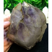 Am Besten Natürlichen Rohstoffen Große Chevron Gebändert Amethyst Quarz Punkt Stein Dekor/Amethyst Quarz/Probe-682G-113x96x80mm von HKFossiltown