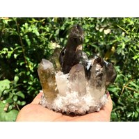 Aura Rauchkristall Citrin Quarz Kristall Cluster/Engel Cluster/Cluster Titan Heilung Kristall/Meditation von HKFossiltown