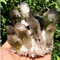 Aura Rauchkristall Citrin Quarz Kristall Cluster/Engel Cluster/Cluster Titan Heilung Kristall/Meditation von HKFossiltown