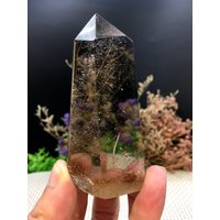 Seltene Große Klare Golden Rutilated Einschlüsse Quarz Punkt/Kristall Turm/Gold Nadeln Kristall Probe/Besondere Geschenk/Kristall Seltene Große Klare Golden Rutilated Einschlüsse Quarz Punkt/Kristall Turm/Gold Nadeln Kristall Probe/Besondere Geschenk/Kristall von HKFossiltown
