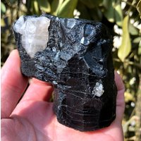Top-Qualität Roh Große Natürliche Roh Schwarz Turmalin Stein/Rough Schwarz Quarz/Turmalin Mineral Probe/Schwarz Chunk von HKFossiltown