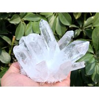 Weißer Aura Quarz Kristall Cluster/Engel Cluster/Cluster Titanium Heilkristall/Reiki/Meditation/Selbstständer von HKFossiltown