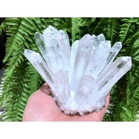 Weißer Aura Quarz Kristall Cluster/Engel Cluster/Cluster Titanium Heilkristall/Reiki/Meditation/Selbstständer von HKFossiltown