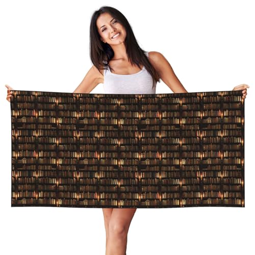 HKHLHLH Book Room Mysterious Library Printing Lightweight Pfirsichhaut Velvet Beach Towel Quick Dry Absorbent Towels For Pool Beach Accessories HKHLHLH Book Room Mysterious Library Printing Lightweight Pfirsichhaut Velvet Beach Towel Quick Dry Absorbent Towels For Pool Beach Accessories von HKHLHLH