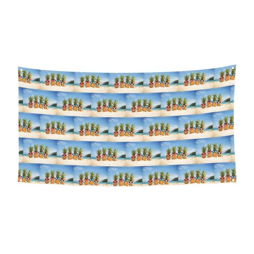 Ocean Beach Ananas-Druck zum Aufhängen Urlaub Banner Schild Partyzubehör mit 4 Metalllöchern verbessert festliche Stimmung überall Ocean Beach Ananas-Druck zum Aufhängen Urlaub Banner Schild Partyzubehör mit 4 Metalllöchern verbessert festliche Stimmung überall von HKHLHLH