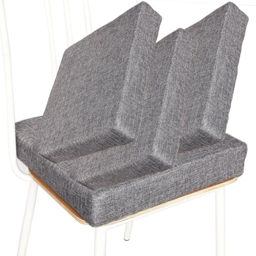 HKJGNH Stuhlkissen Sitzkissen Dicke 3/5/8cm 40/45/50cm Schaum-Sitzkissen rutschfeste Stuhlpolster Indoor und Outdoor Sitzkissen Stuhl-Sitzkissen,rutschfeste Sitzauflage(@1,4pcs 50x50x8cm(épais)) von HKJGNH