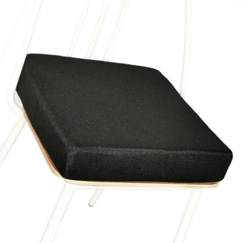 HKJGNH Stuhlkissen Sitzkissen Dicke 3/5/8cm 40/45/50cm Schaum-Sitzkissen rutschfeste Stuhlpolster Indoor und Outdoor Sitzkissen Stuhl-Sitzkissen,rutschfeste Sitzauflage(@21,1pc 40x40x5cm(épais)) von HKJGNH