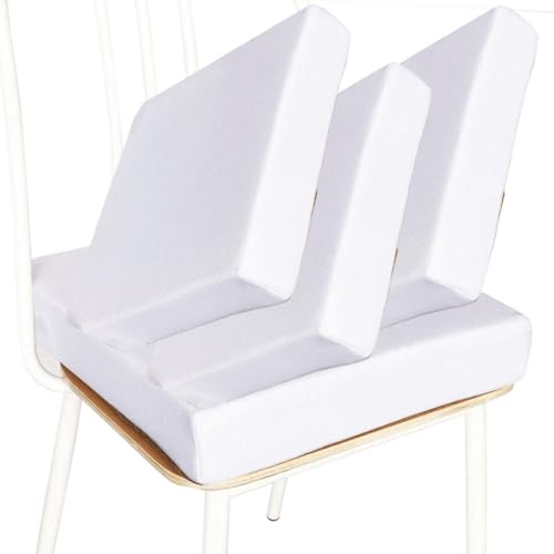 HKJGNH Stuhlkissen Sitzkissen Dicke 3/5/8cm 40/45/50cm Schaum-Sitzkissen rutschfeste Stuhlpolster Indoor und Outdoor Sitzkissen Stuhl-Sitzkissen,rutschfeste Sitzauflage(@4,4pcs 40x40x3cm(épais)) von HKJGNH