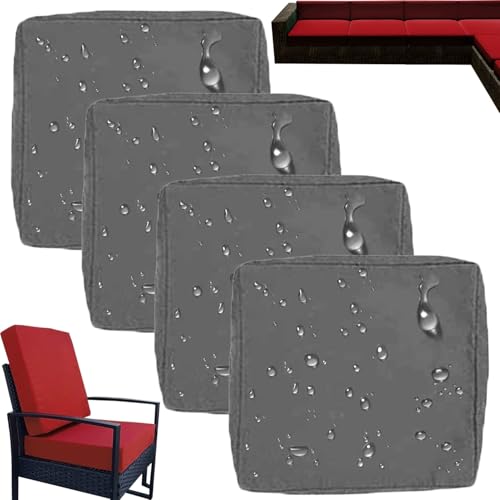 Wasserdichte Sofa Sitzkissenbezüge Outdoor mit Reißverschluss – Gartenmöbel Bezug mit Reißverschluss – Wetterfeste Sofa & Couch Überzüge für Rattanmöbel – Abnehmbarer Polsterschutz(J11,4PCS_50X55X10CM Wasserdichte Sofa Sitzkissenbezüge Outdoor mit Reißverschluss – Gartenmöbel Bezug mit Reißverschluss – Wetterfeste Sofa & Couch Überzüge für Rattanmöbel – Abnehmbarer Polsterschutz(J11,4PCS_50X55X10CM von HKJGNH