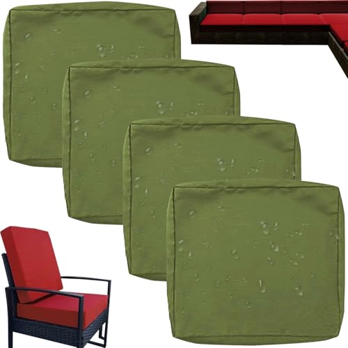 Wasserdichte Sofa Sitzkissenbezüge Outdoor mit Reißverschluss – Gartenmöbel Bezug mit Reißverschluss – Wetterfeste Sofa & Couch Überzüge für Rattanmöbel – Abnehmbarer Polsterschutz(J17,4PCS_50X55X10CM Wasserdichte Sofa Sitzkissenbezüge Outdoor mit Reißverschluss – Gartenmöbel Bezug mit Reißverschluss – Wetterfeste Sofa & Couch Überzüge für Rattanmöbel – Abnehmbarer Polsterschutz(J17,4PCS_50X55X10CM von HKJGNH