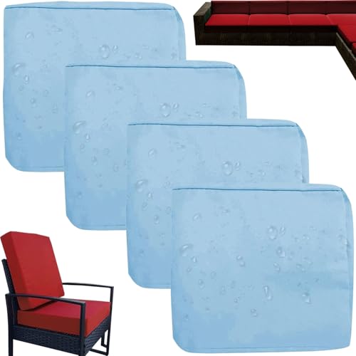 Wasserdichte Sofa Sitzkissenbezüge Outdoor mit Reißverschluss – Gartenmöbel Bezug mit Reißverschluss – Wetterfeste Sofa & Couch Überzüge für Rattanmöbel – Abnehmbarer Polsterschutz(J8,4PCS_60X60X10CM) Wasserdichte Sofa Sitzkissenbezüge Outdoor mit Reißverschluss – Gartenmöbel Bezug mit Reißverschluss – Wetterfeste Sofa & Couch Überzüge für Rattanmöbel – Abnehmbarer Polsterschutz(J8,4PCS_60X60X10CM) von HKJGNH